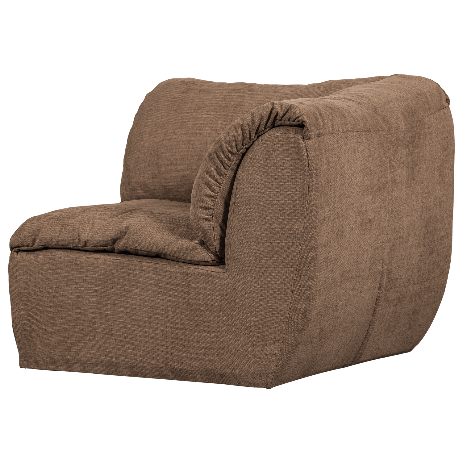 Woood | Hoekelement Baggy geweven chenille bruin