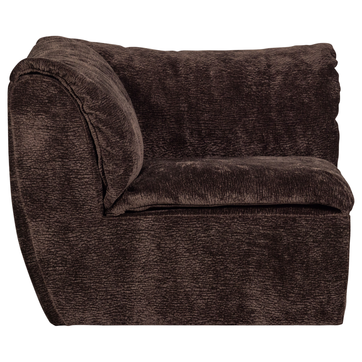 Woood | Hoekelement Baggy 3D chenille donkerbruin