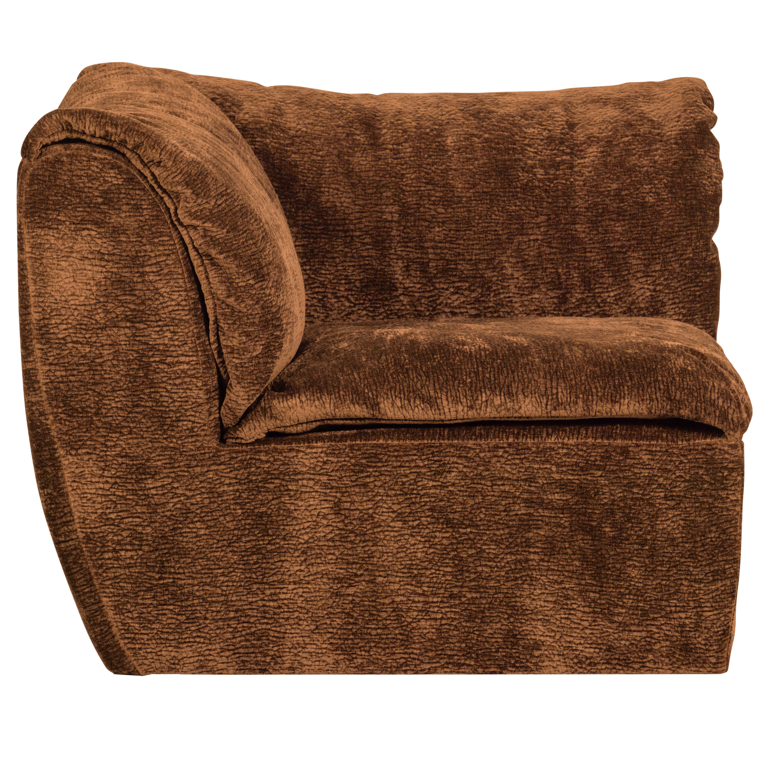 Woood | Hoekelement Baggy 3D chenille middenbruin