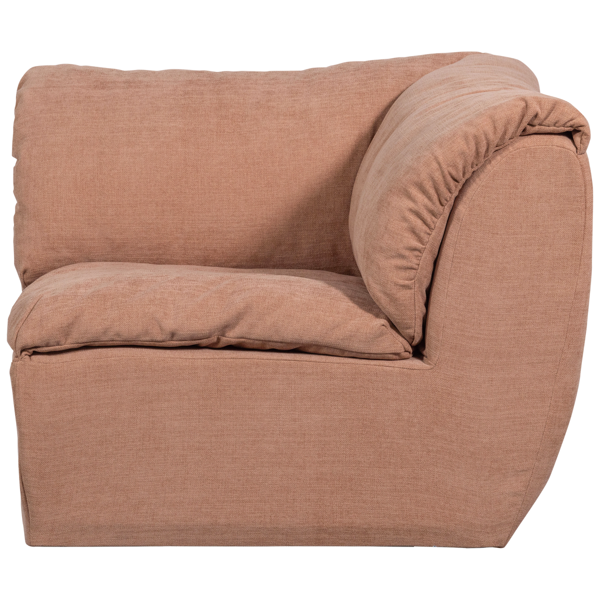 Woood | Hoekelement Baggy geweven chenille oudroze