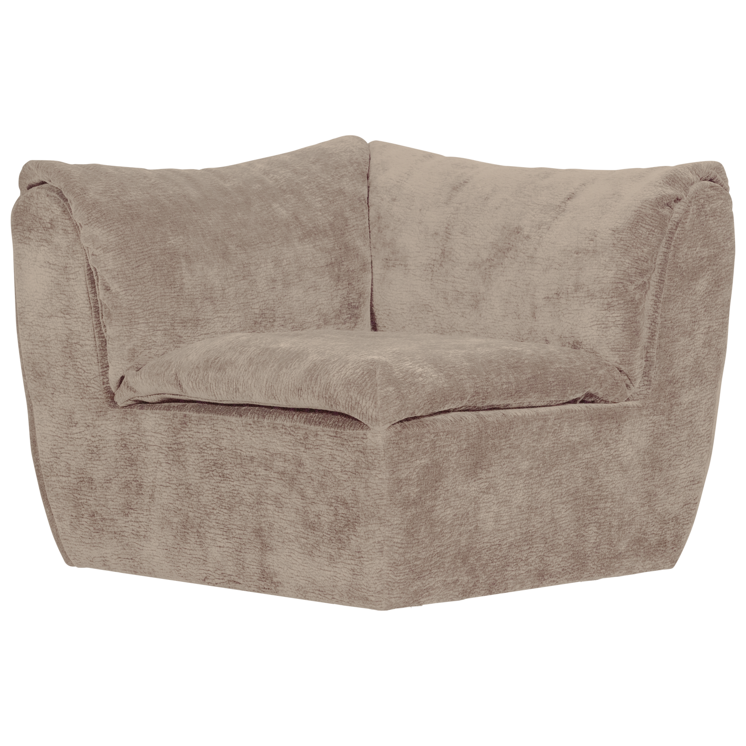 Woood | Hoekelement Baggy 3D chenille zand