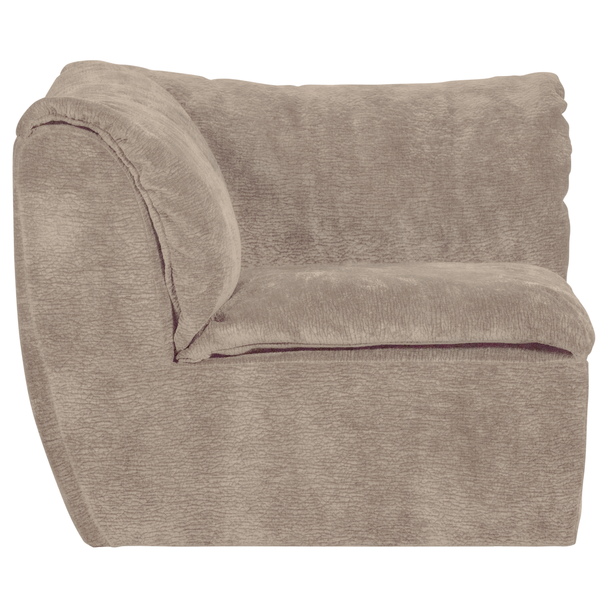 Woood | Hoekelement Baggy 3D chenille zand