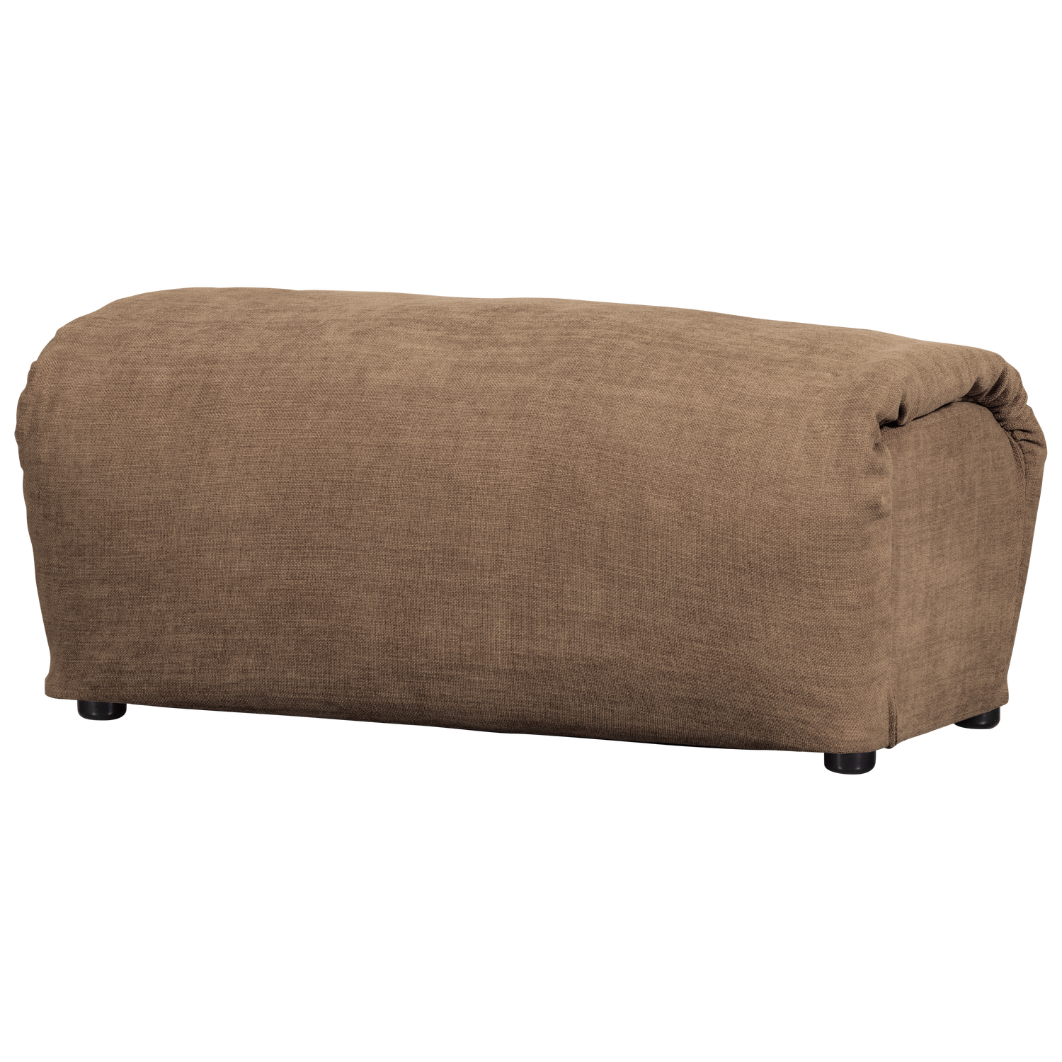 Woood | Hocker Baggy geweven chenille bruin