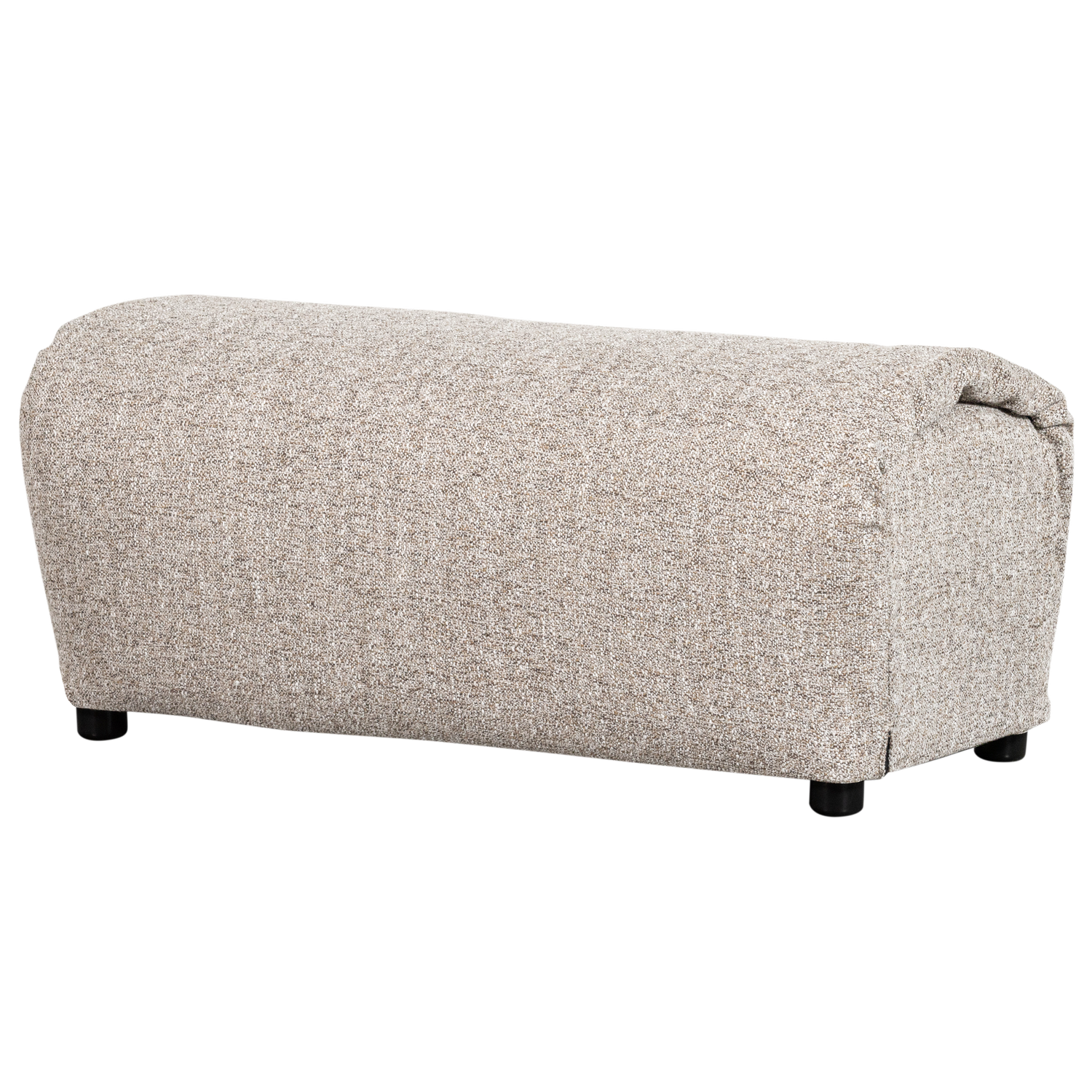 Woood | Hocker Baggy geweven stof naturel melange