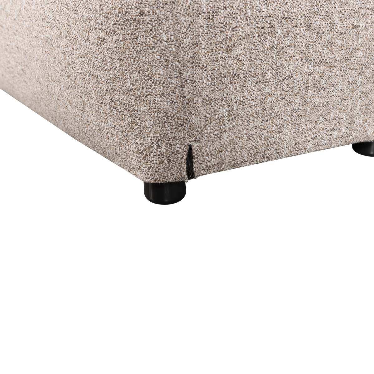 Woood | Hocker Baggy geweven stof naturel melange