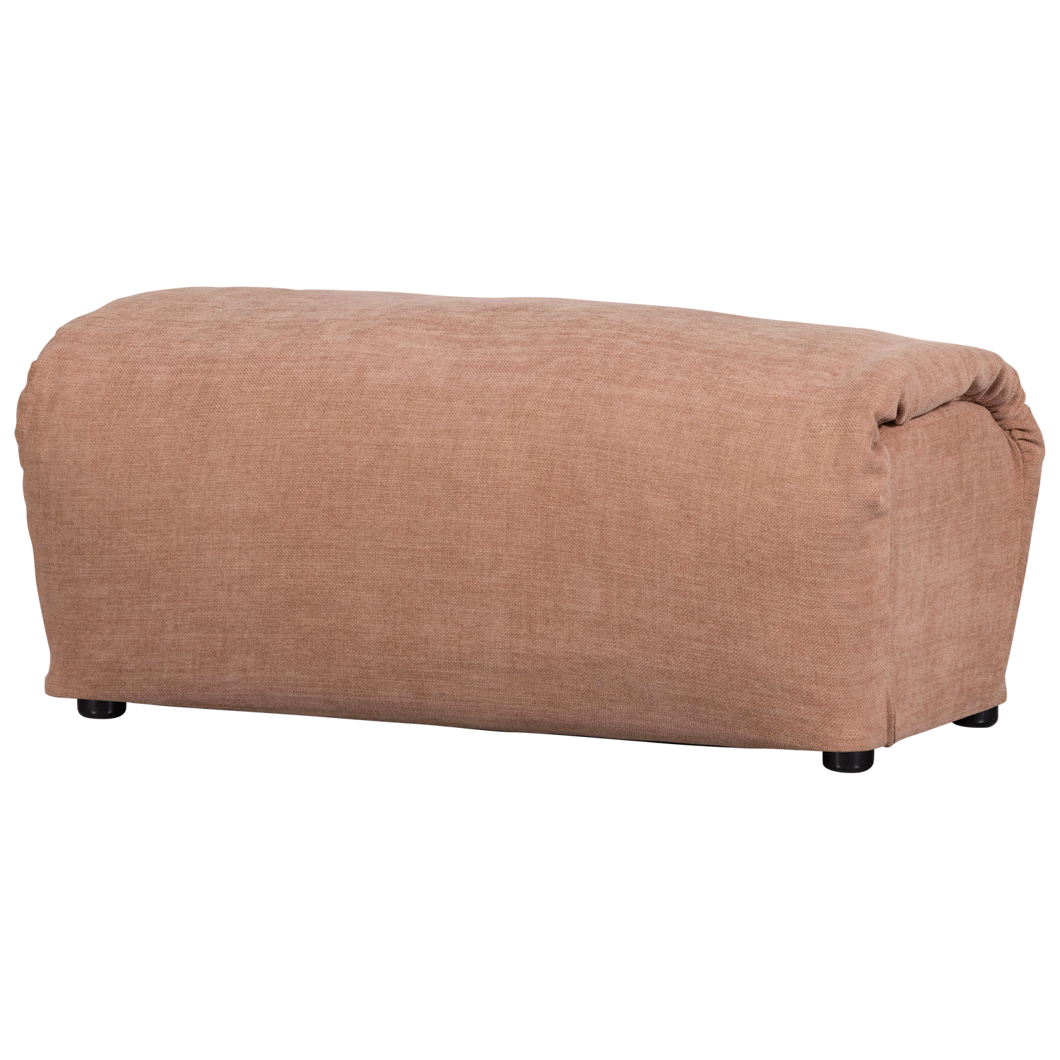 Woood | Hocker Baggy geweven chenille oudroze