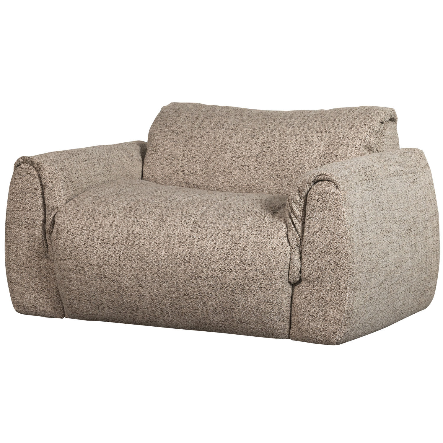 Woood | Loveseat Baggy geweven stof bruin melange