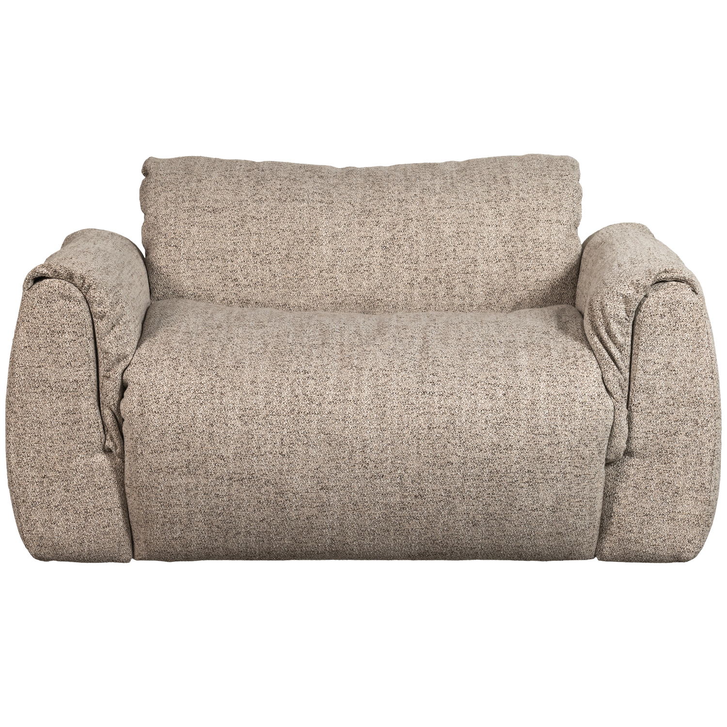 Woood | Loveseat Baggy geweven stof bruin melange