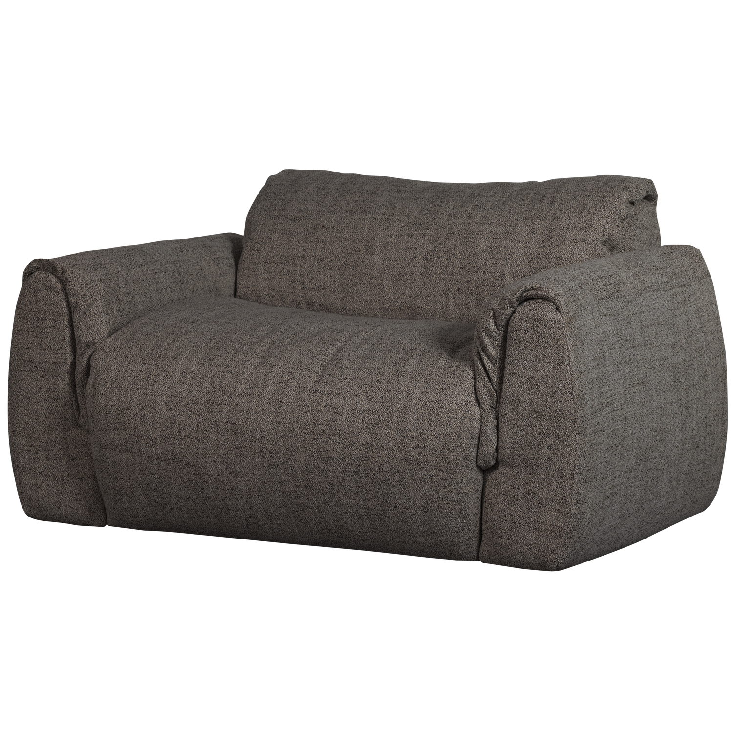 Woood | Loveseat Baggy geweven stof warmgrijs melange