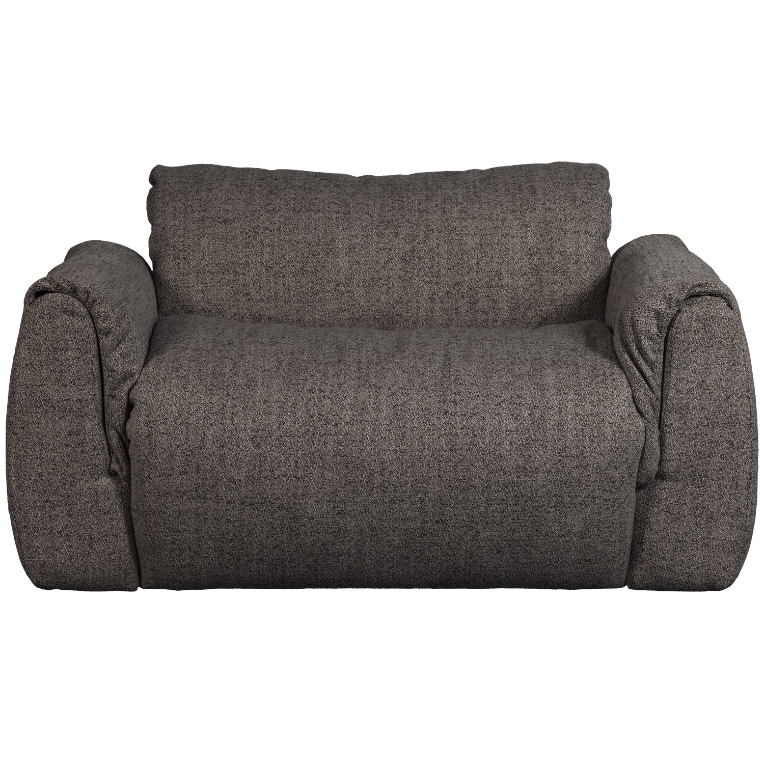 Woood | Loveseat Baggy geweven stof warmgrijs melange