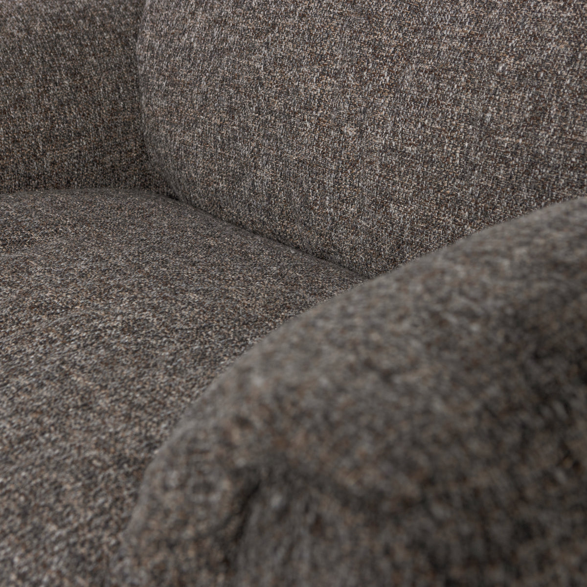 Woood | Loveseat Baggy geweven stof warmgrijs melange