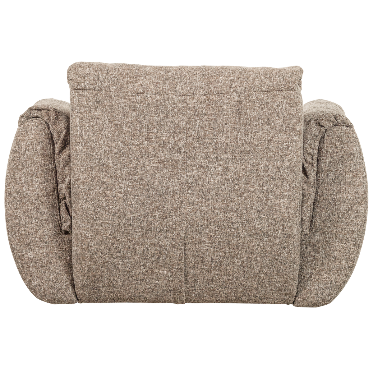 Woood | Draaifauteuil Baggy geweven stof bruin melange