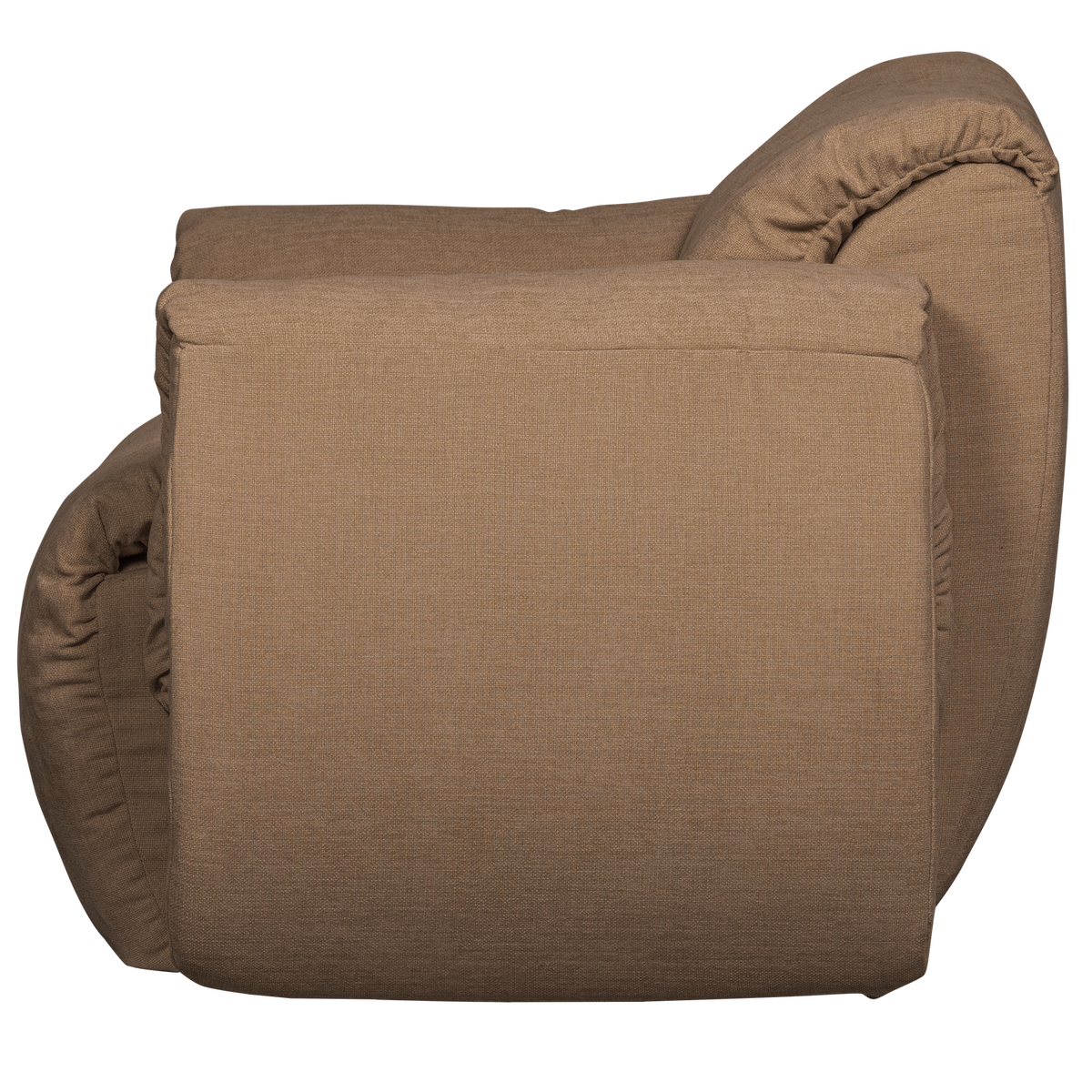 Woood | Draaifauteuil Baggy geweven chenille bruin