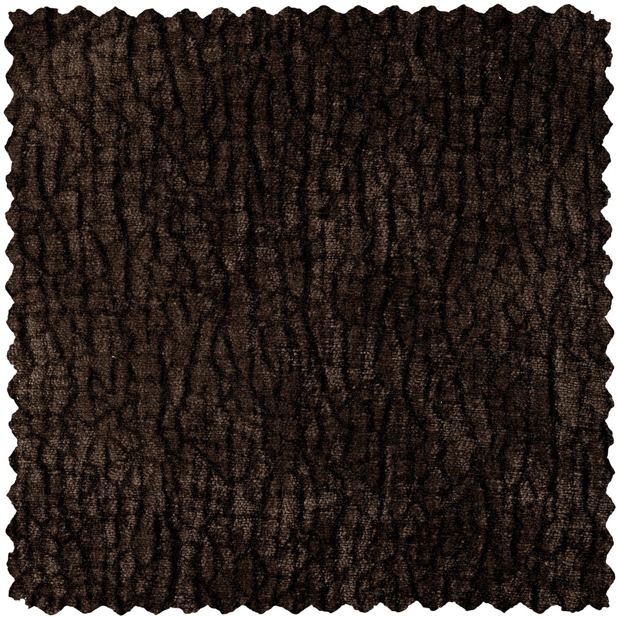 Woood | Draaifauteuil Baggy geweven chenille donkerbuin
