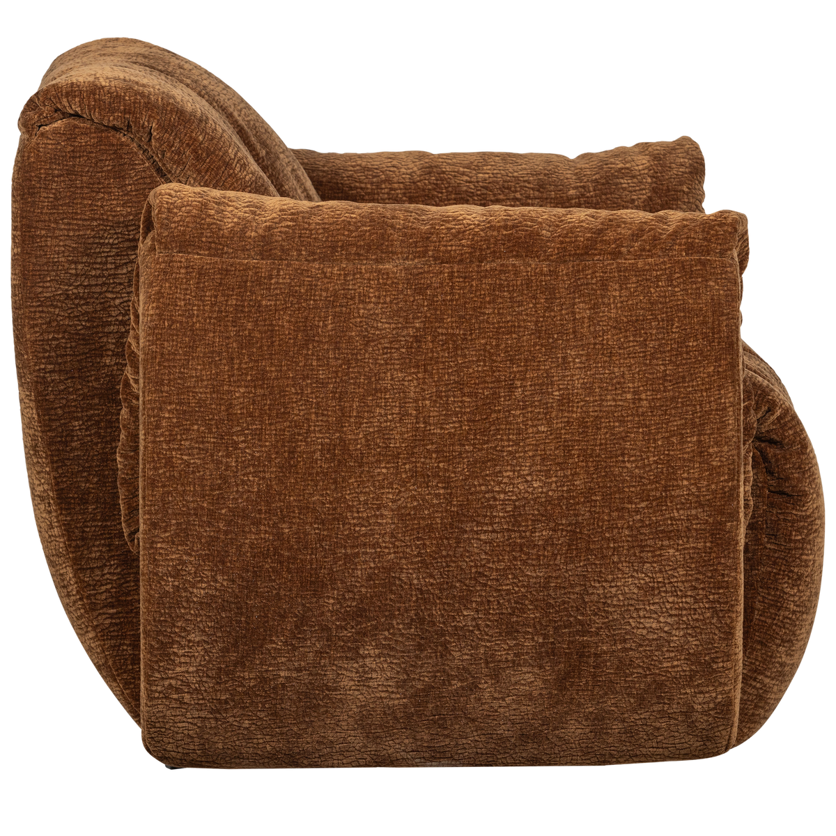 Woood | Draaifauteuil Baggy 3D chenille middenbruin