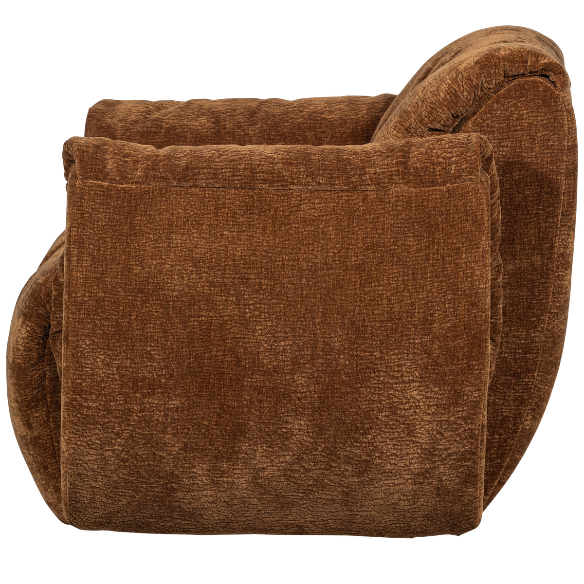 Woood | Draaifauteuil Baggy 3D chenille middenbruin