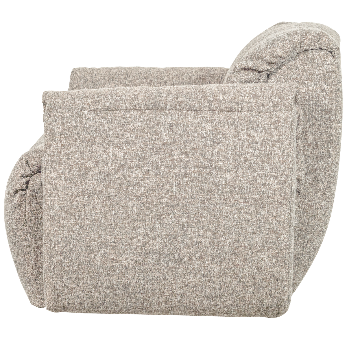 Woood | Draaifauteuil Baggy geweven stof naturel melange