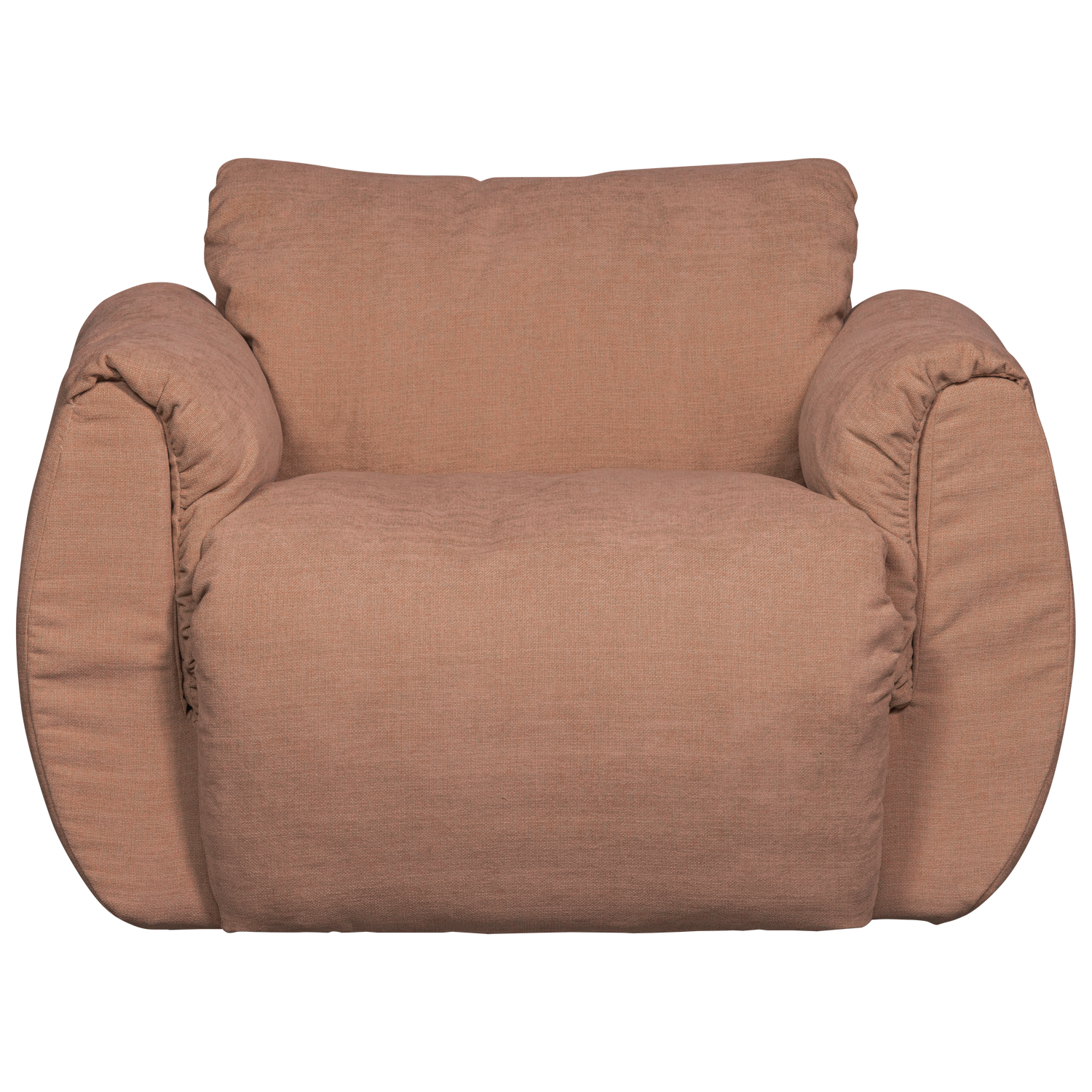 Woood | Draaifauteuil Baggy geweven chenille oudroze