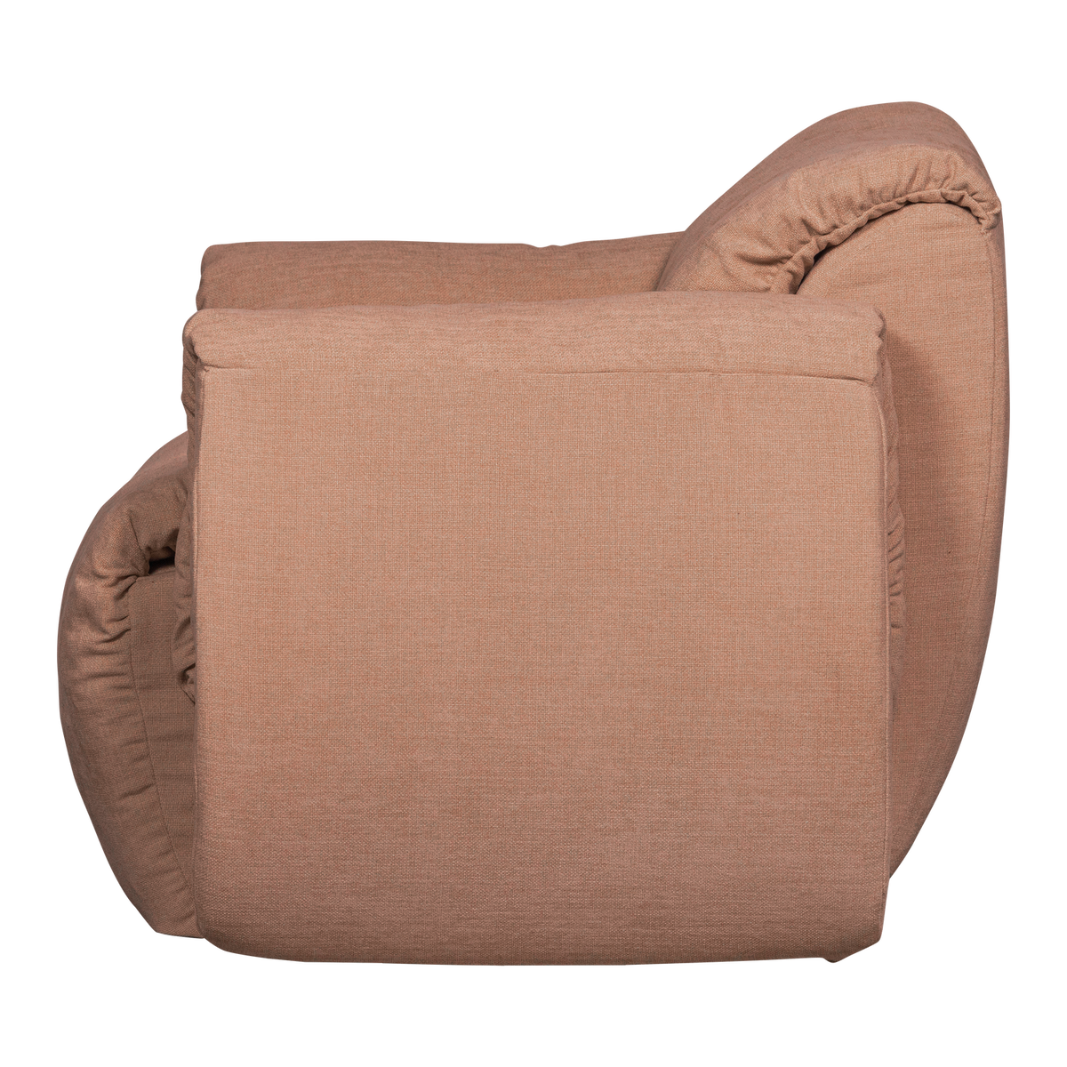Woood | Draaifauteuil Baggy geweven chenille oudroze