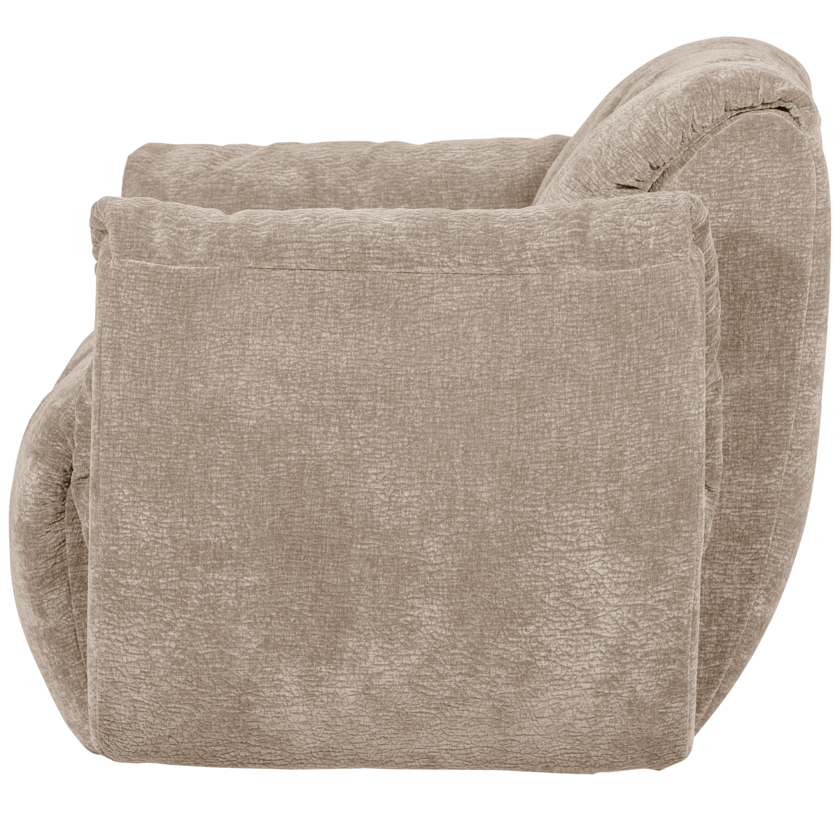Woood | Draaifauteuil Baggy 3D chenille zand