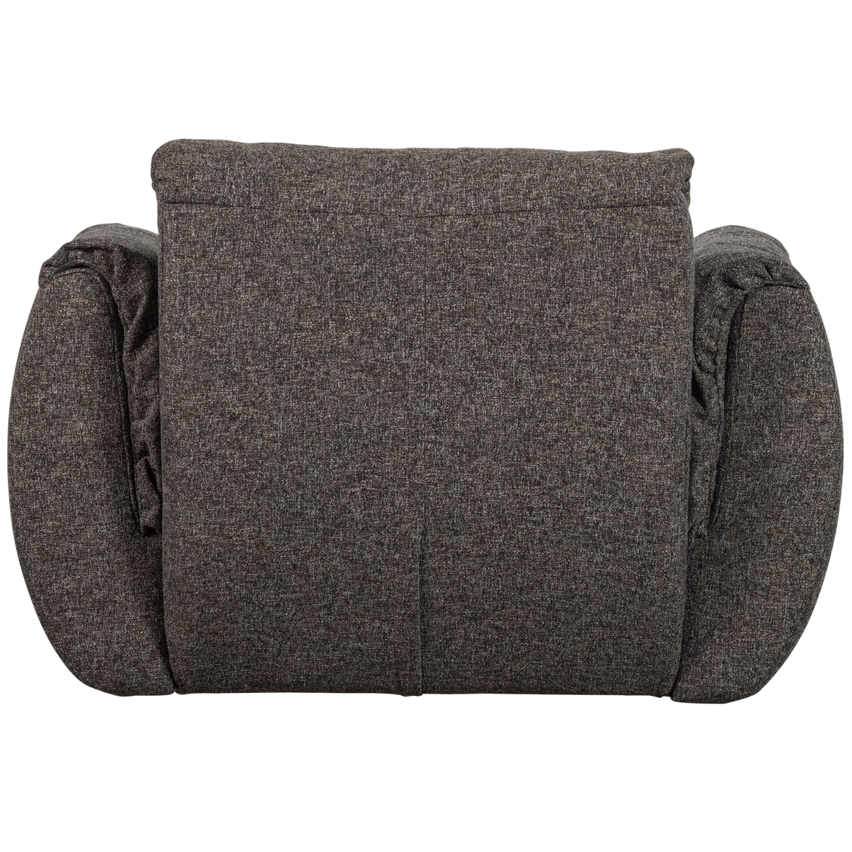 Woood | Draaifauteuil Baggy geweven stof warmgrijs melange