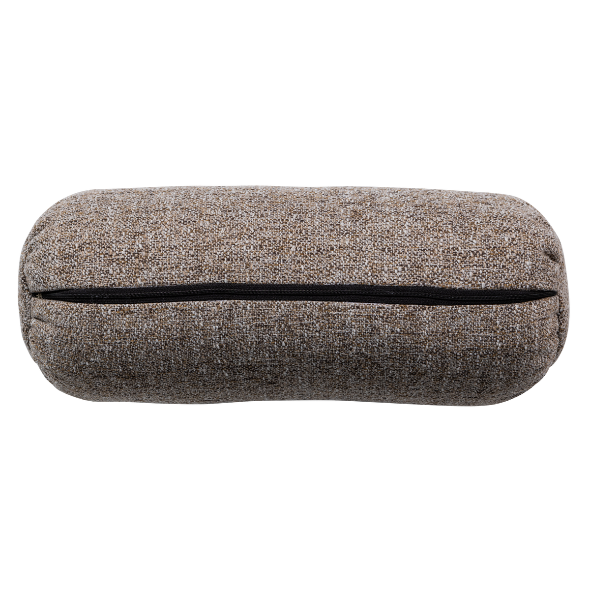 Woood | Rolkussen Baggy 50x23cm geweven stof bruin melange