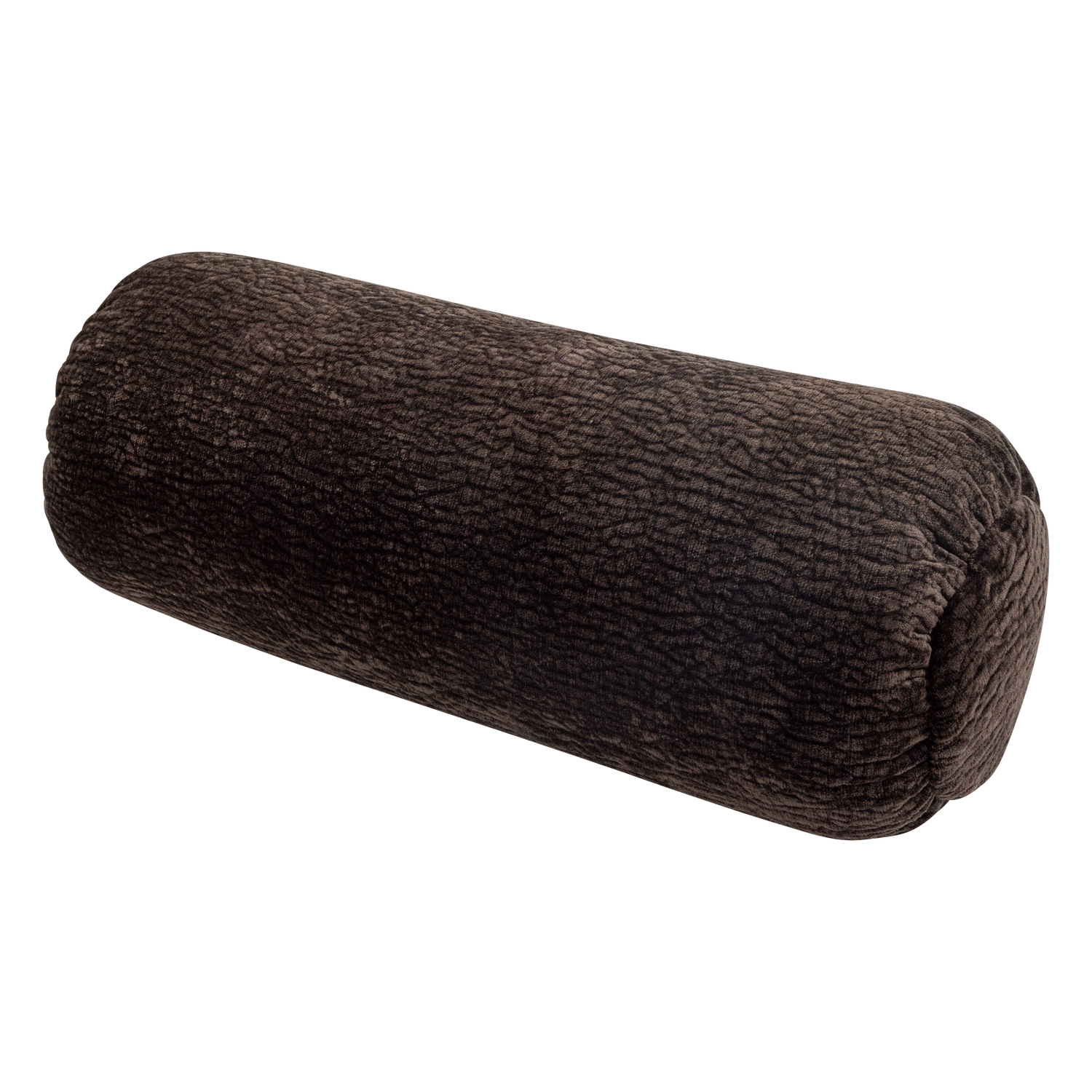 Woood | Rolkussen Baggy 50x23cm 3D chenille donkerbruin