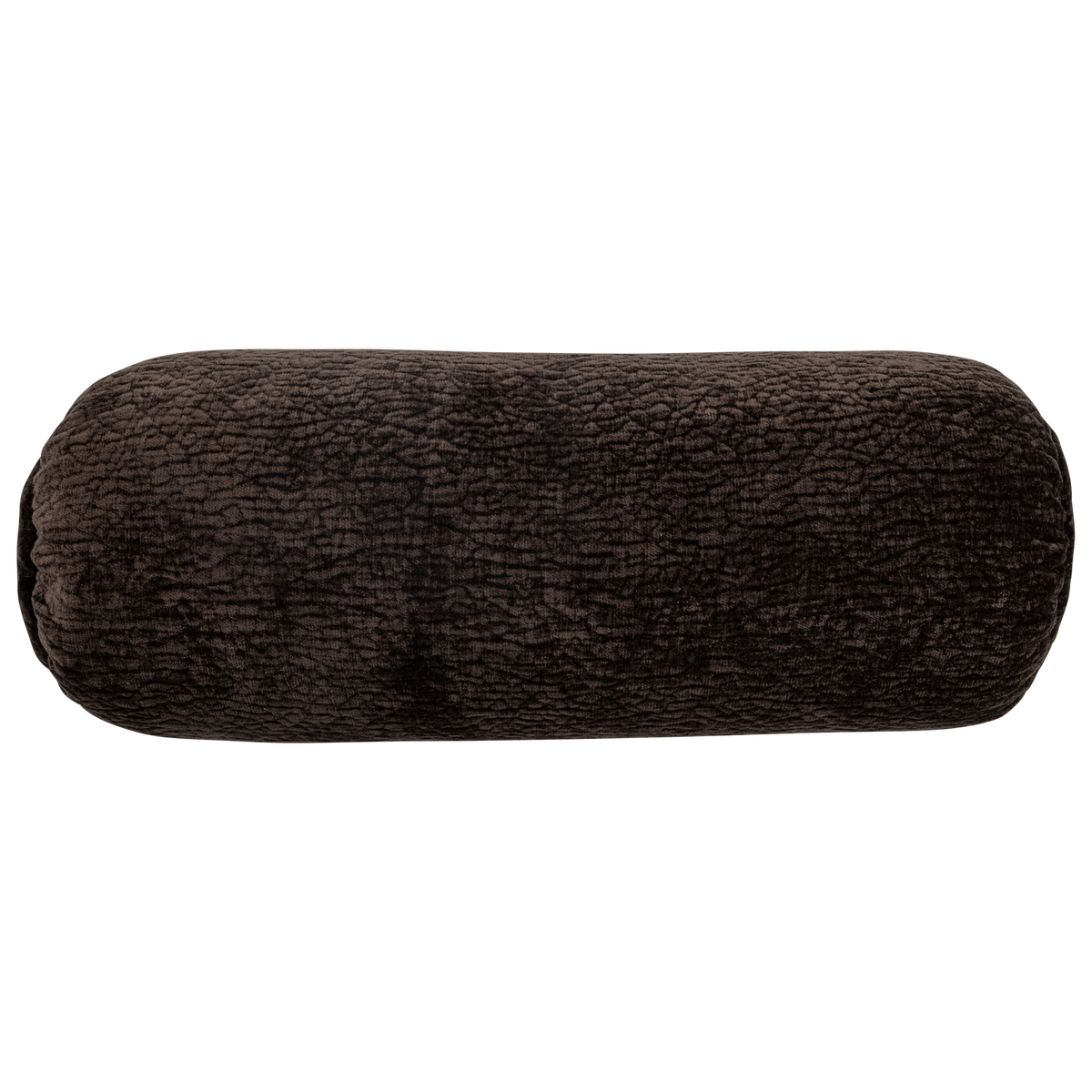 Woood | Rolkussen Baggy 50x23cm 3D chenille donkerbruin