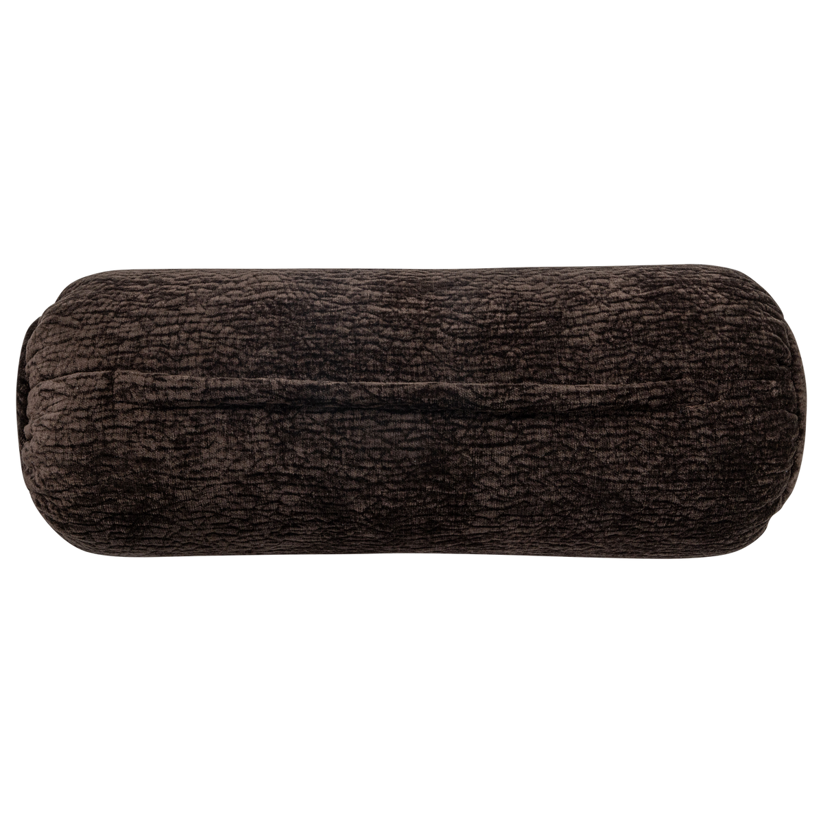 Woood | Rolkussen Baggy 50x23cm 3D chenille donkerbruin