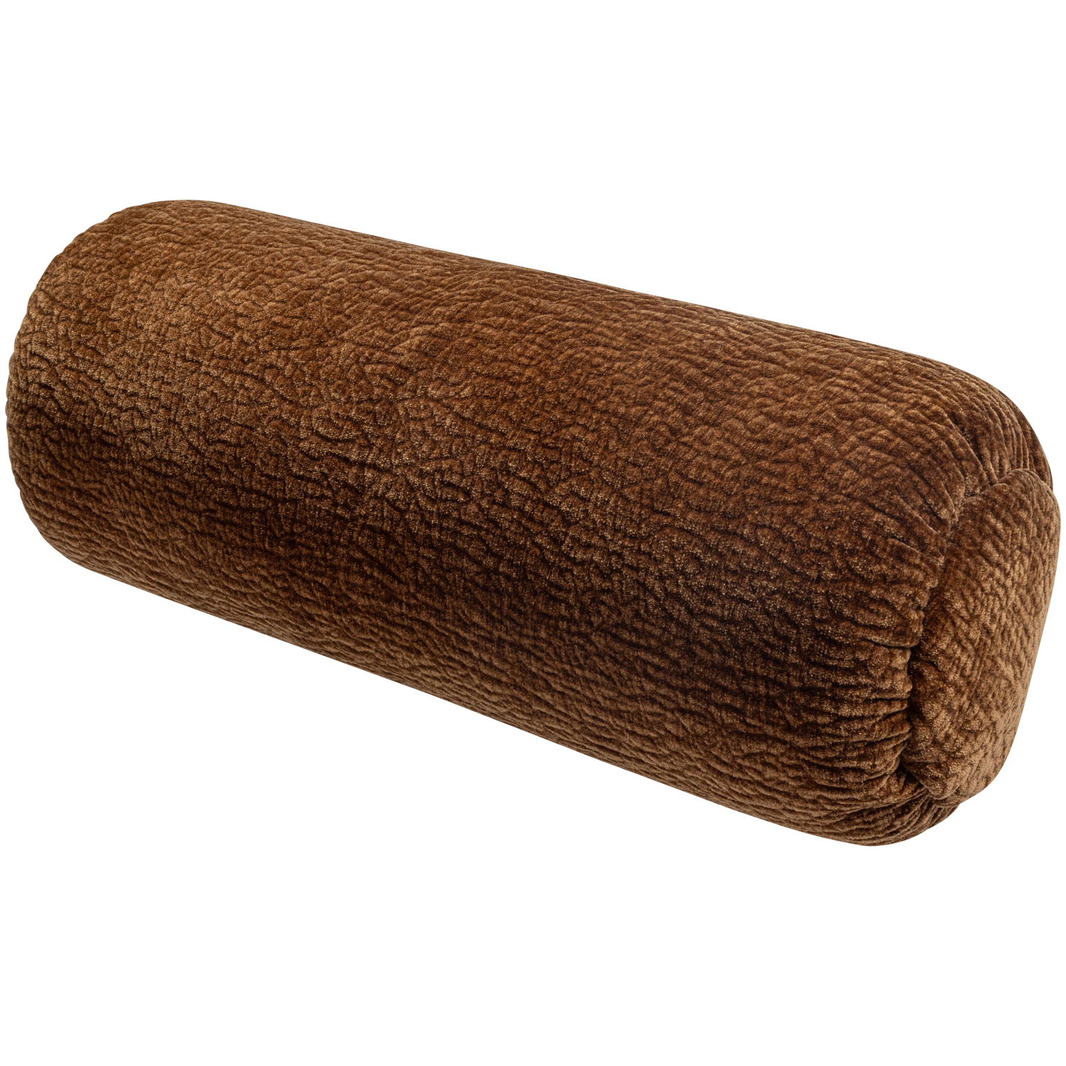 Woood | Rolkussen Baggy 50x23cm 3D chenille middenbruin