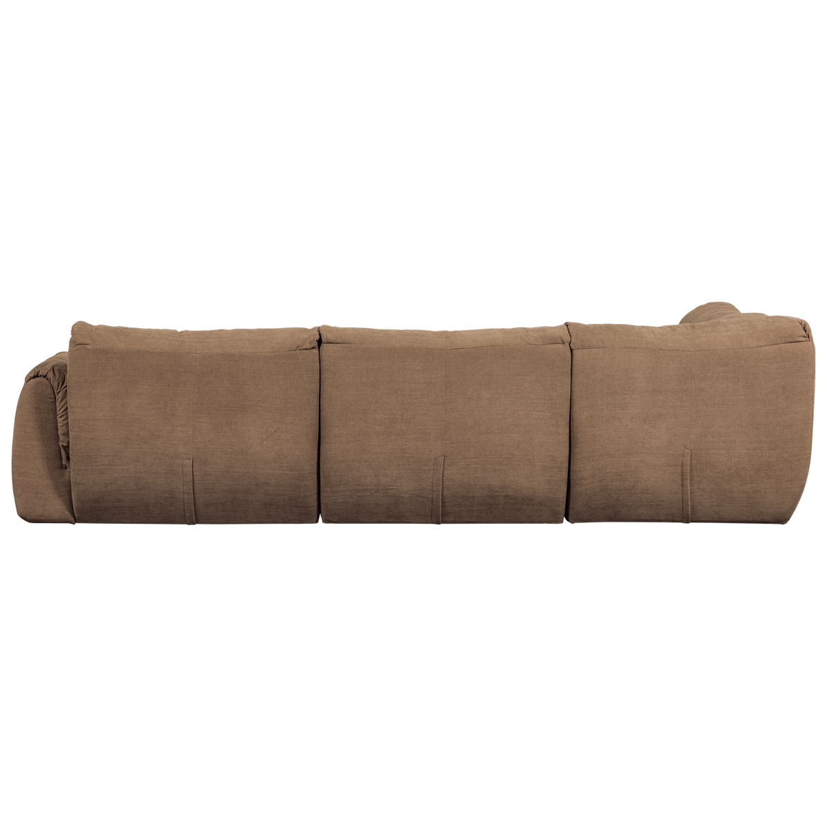 Woood | Hoekbank Baggy links geweven chenille bruin