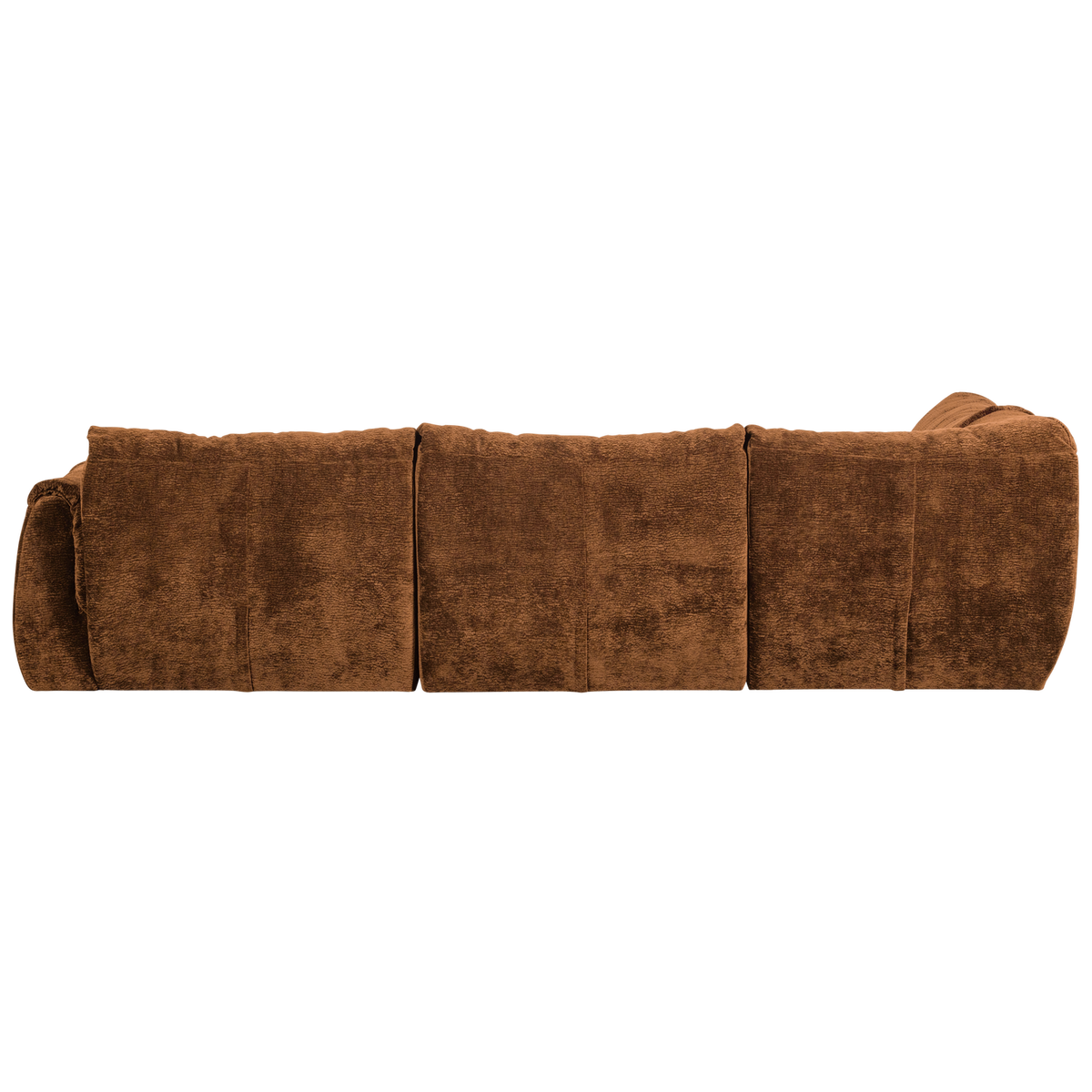 Woood | Hoekbank Baggy links 3D chenille middenbruin