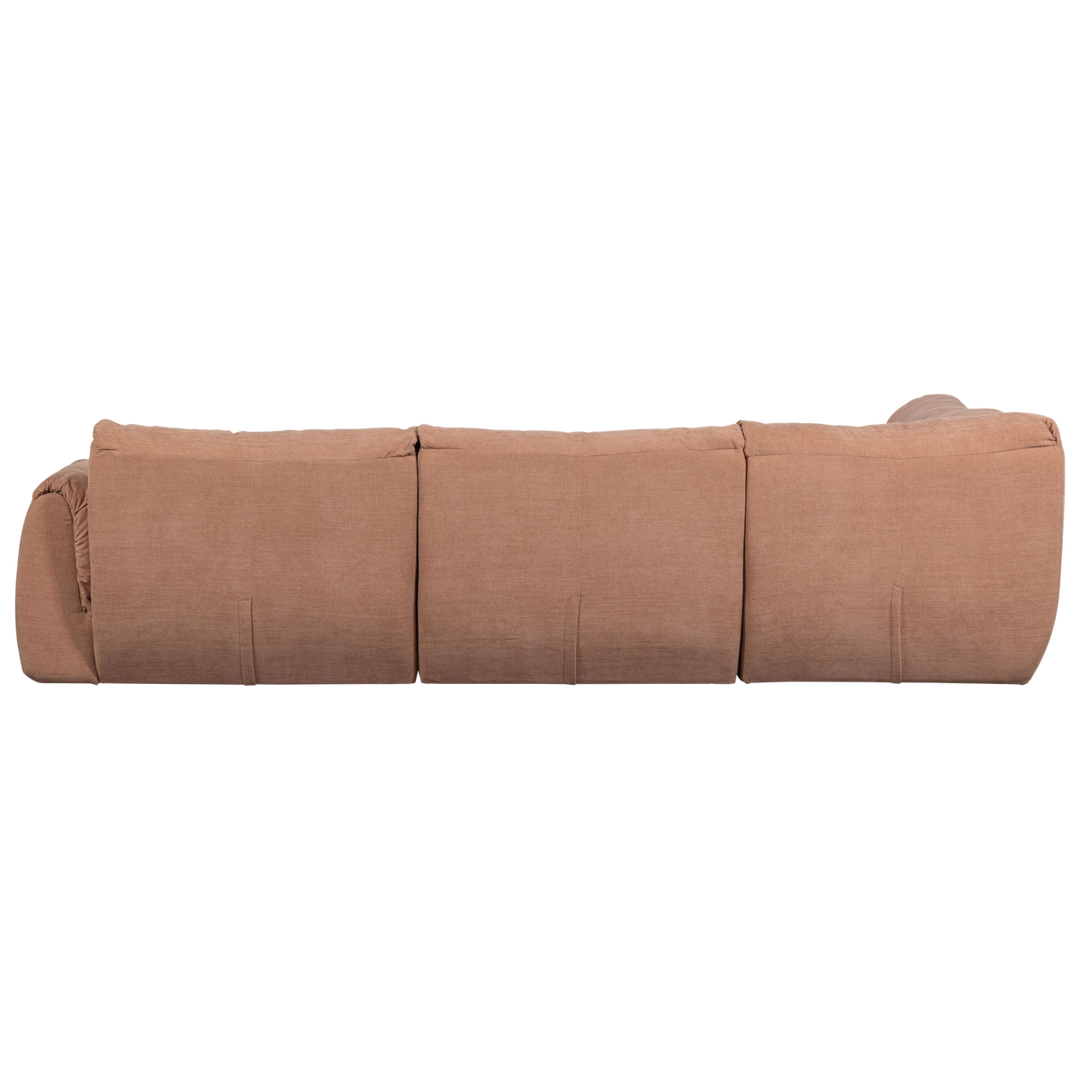 Woood | Hoekbank Baggy links geweven chenille oud roze