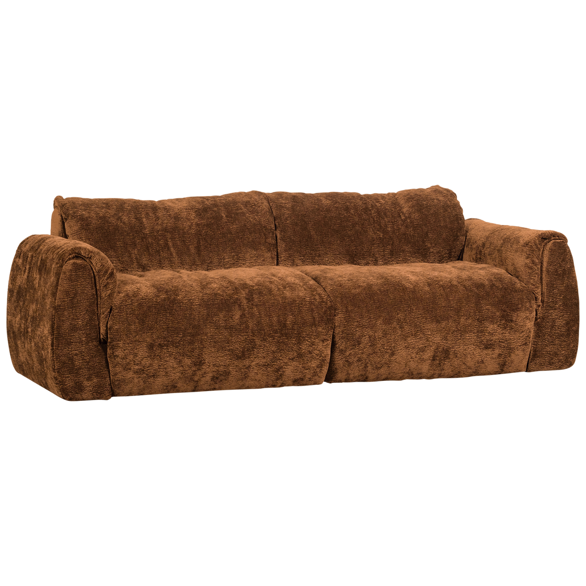 Woood | 2-Zits bank Baggy 3D chenille middenbruin