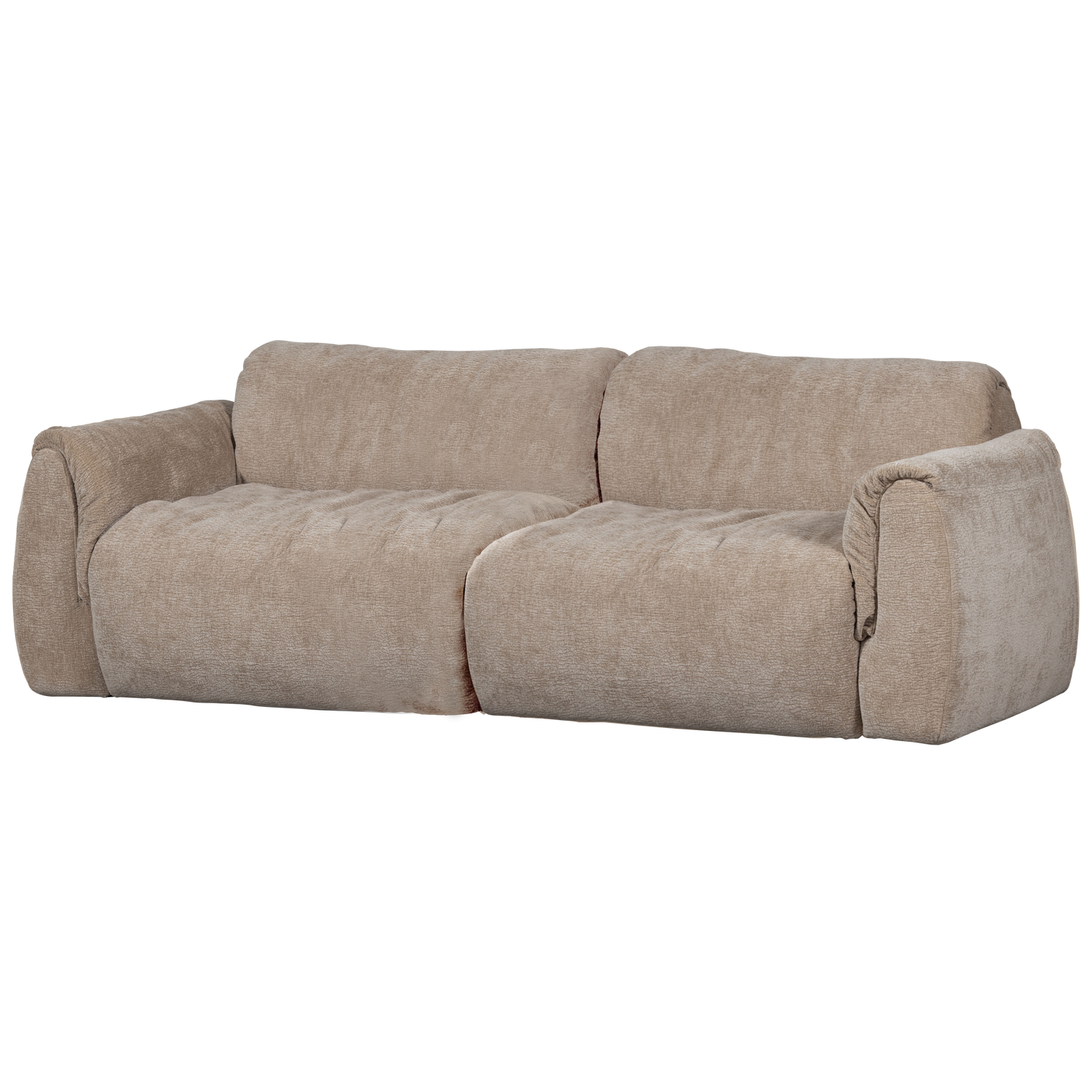 Woood | 2-Zits bank Baggy 3D chenille zand