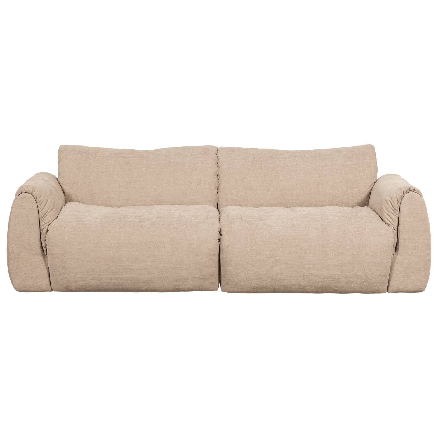 Woood | 2-Zits bank Baggy geweven chenille zand