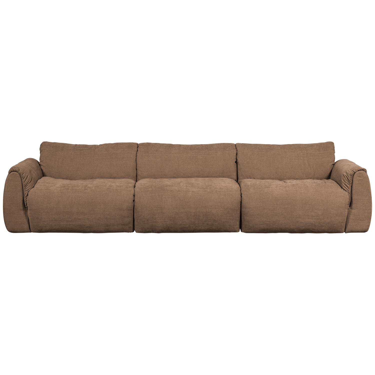 Woood | 3-Zits bank Baggy geweven chenille bruin