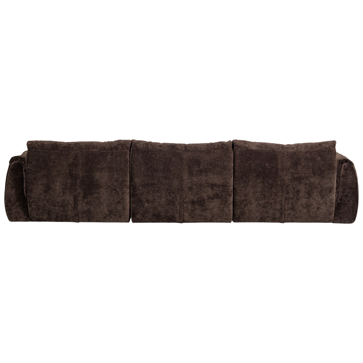 Woood | 3-Zits bank Baggy 3D chenille donkerbruin