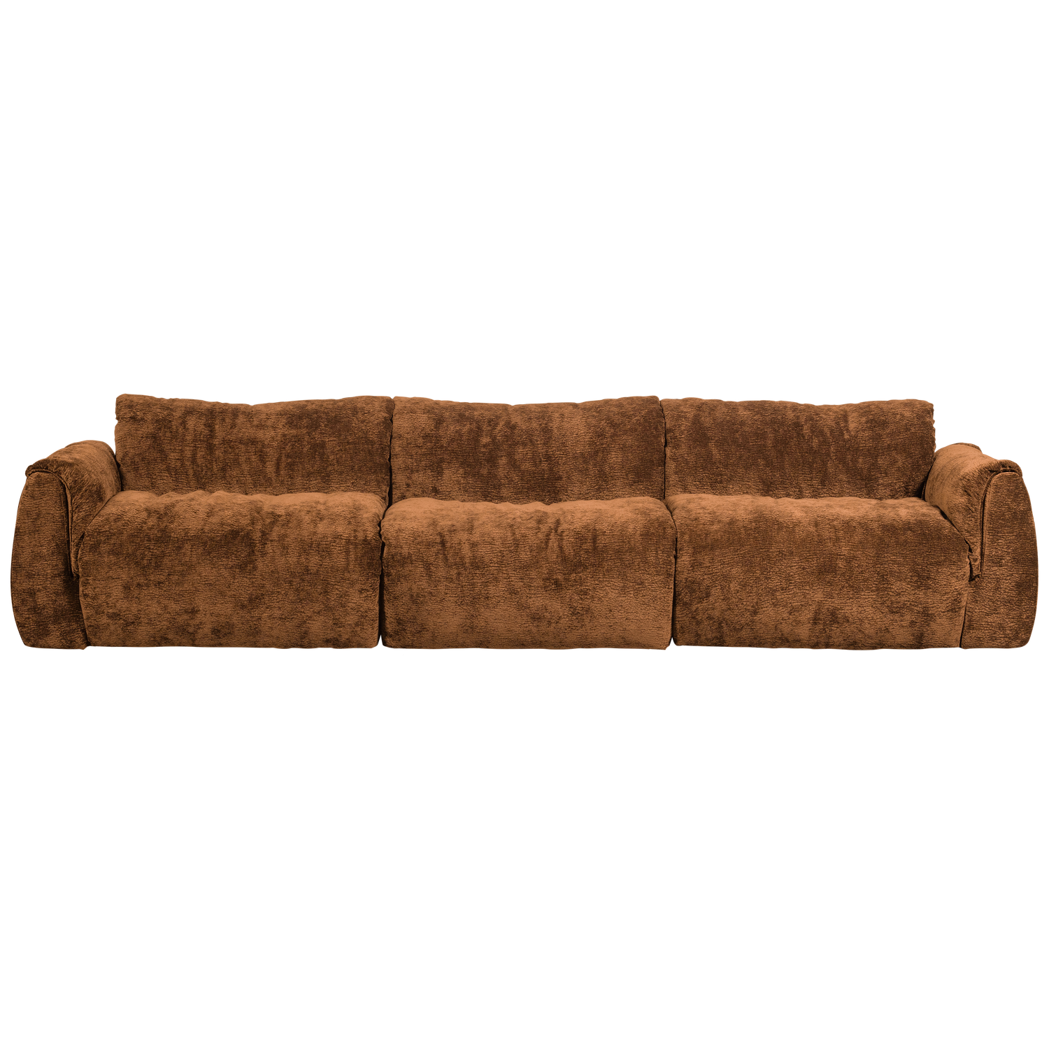 Woood | 3-Zits bank Baggy 3D chenille middenbruin