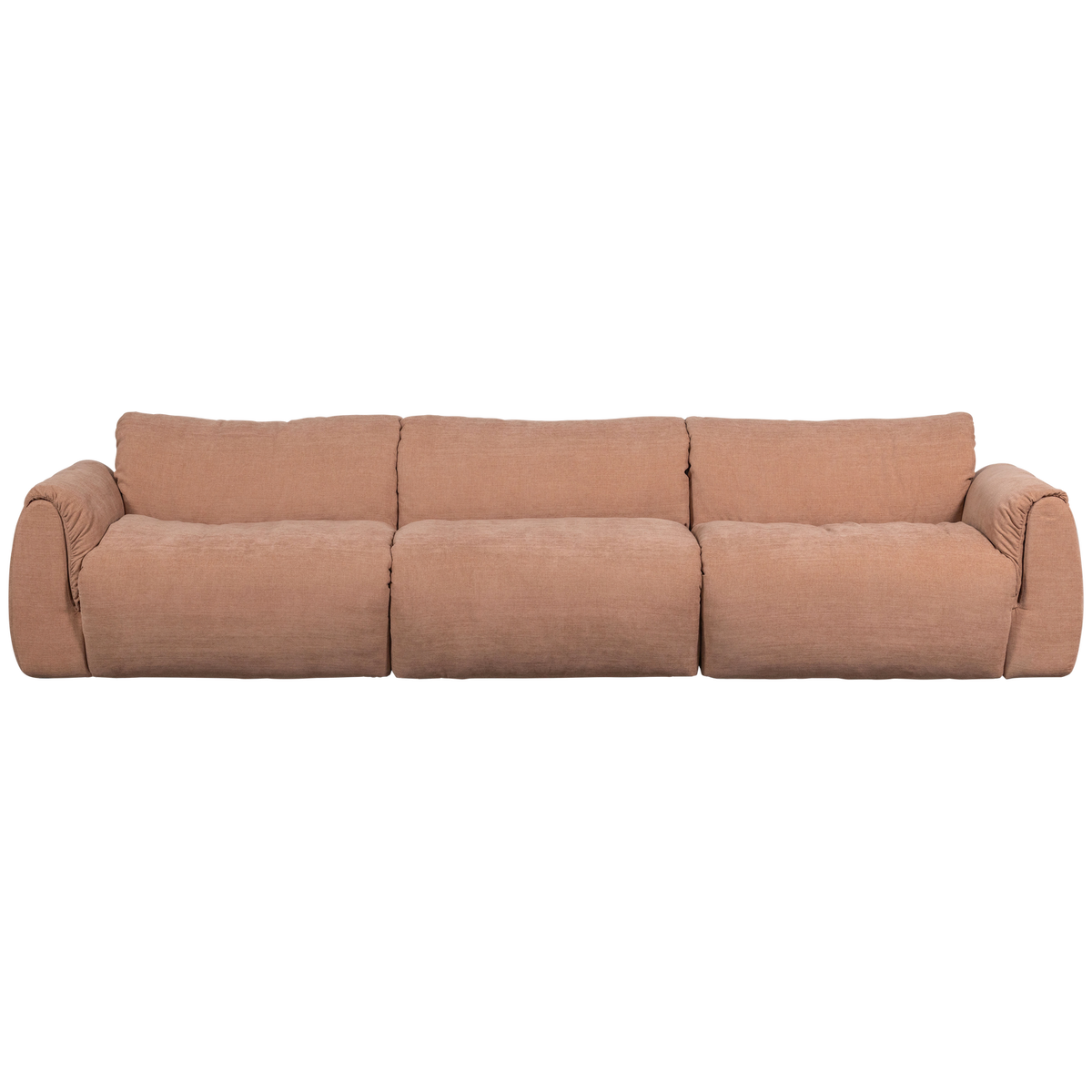 Woood | 3-Zits bank Baggy geweven chenille oud roze