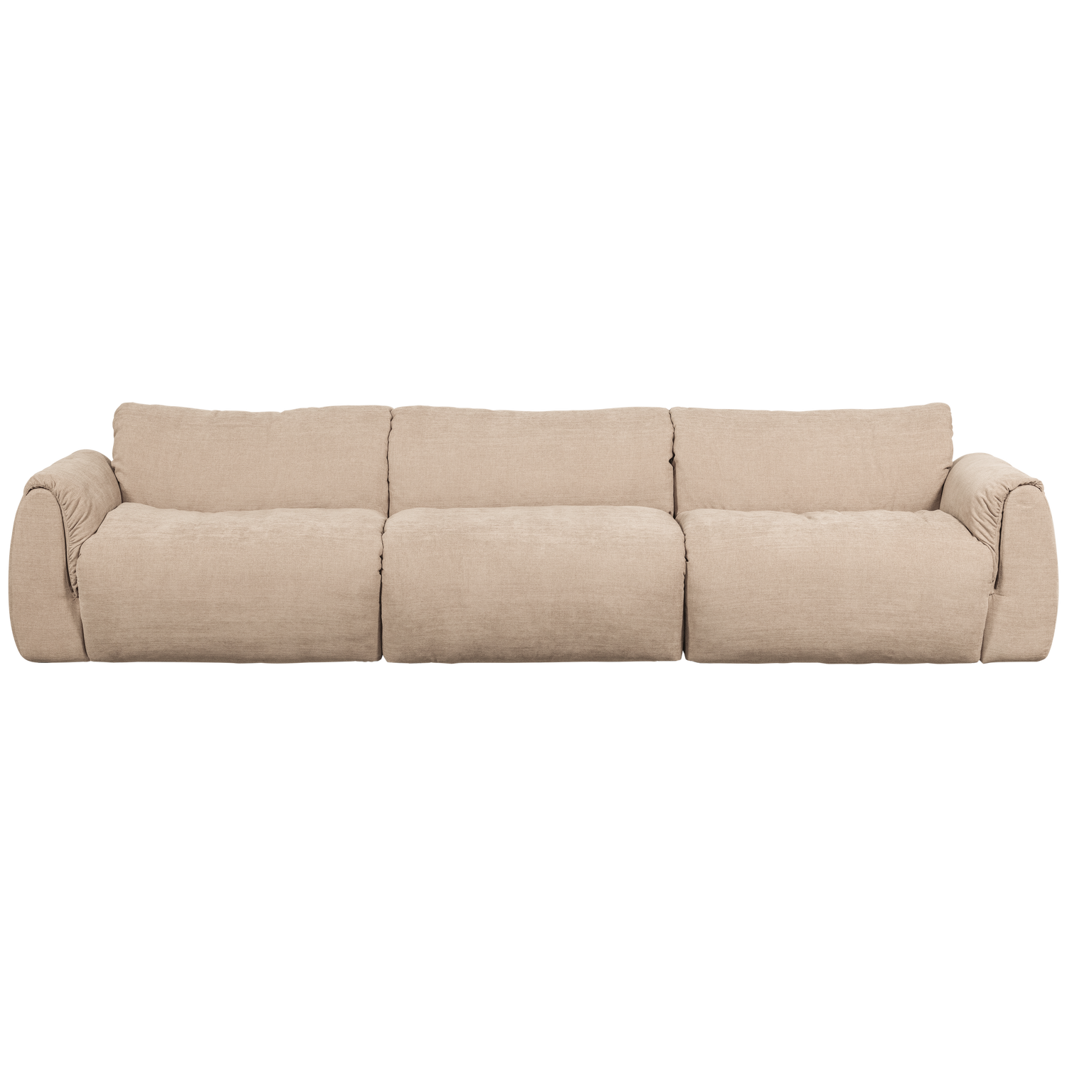 Woood | 3-Zits bank Baggy geweven chenille zand
