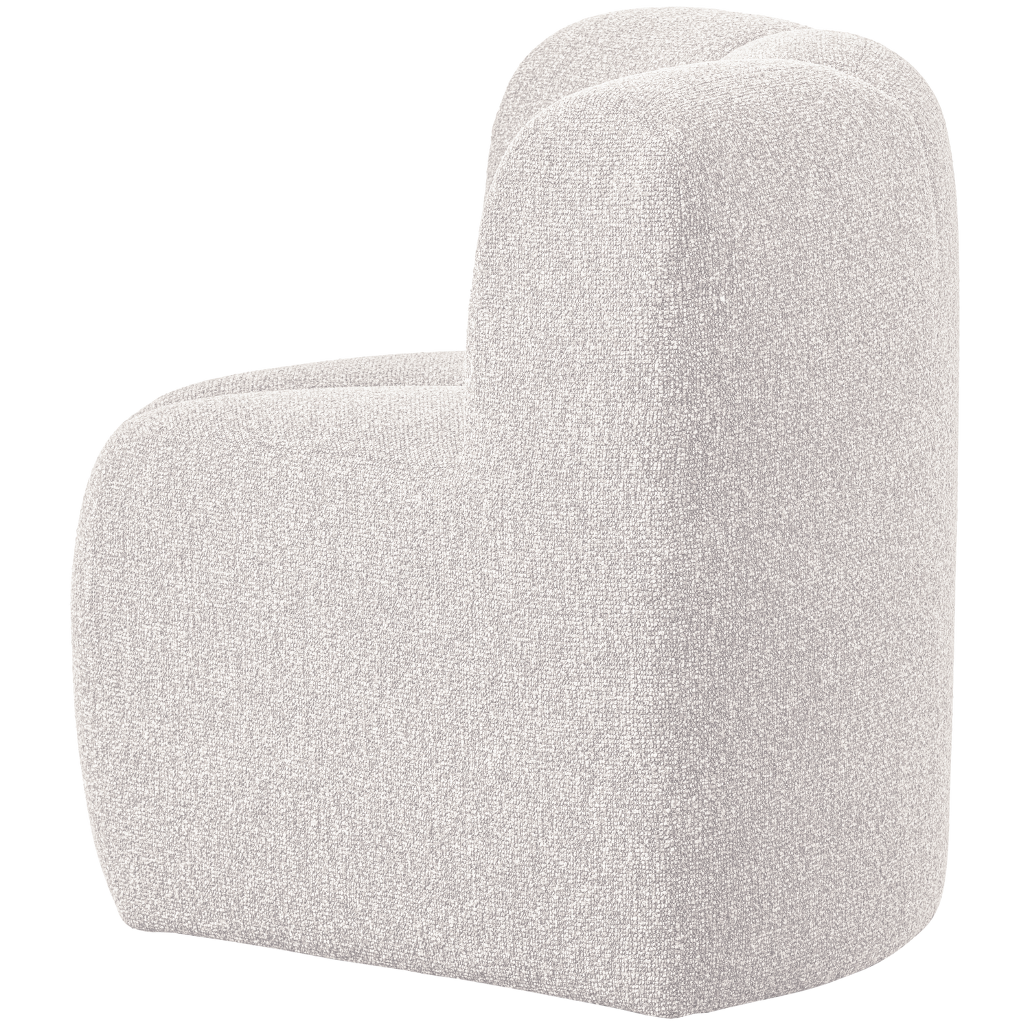 Woood | Eetbank Mojo hoek met rugleuning boucle ecru melange