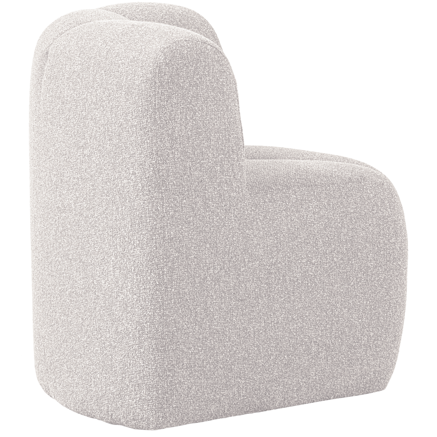 Woood | Eetbank Mojo hoek met rugleuning boucle ecru melange