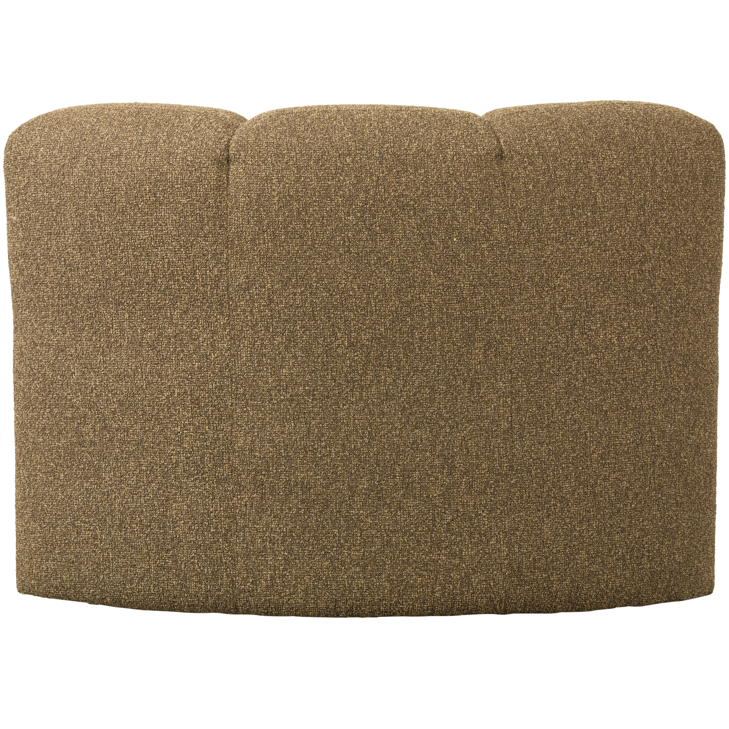 Woood | Eetbank Mojo hoek met rugleuning boucle geel/bruin melange