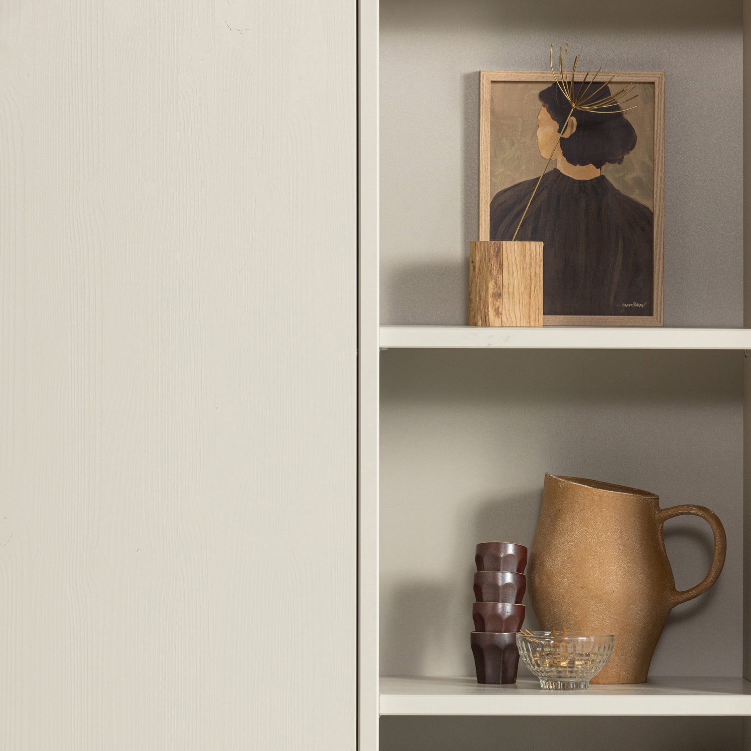Woood | Vaas Valerie aluminium zand