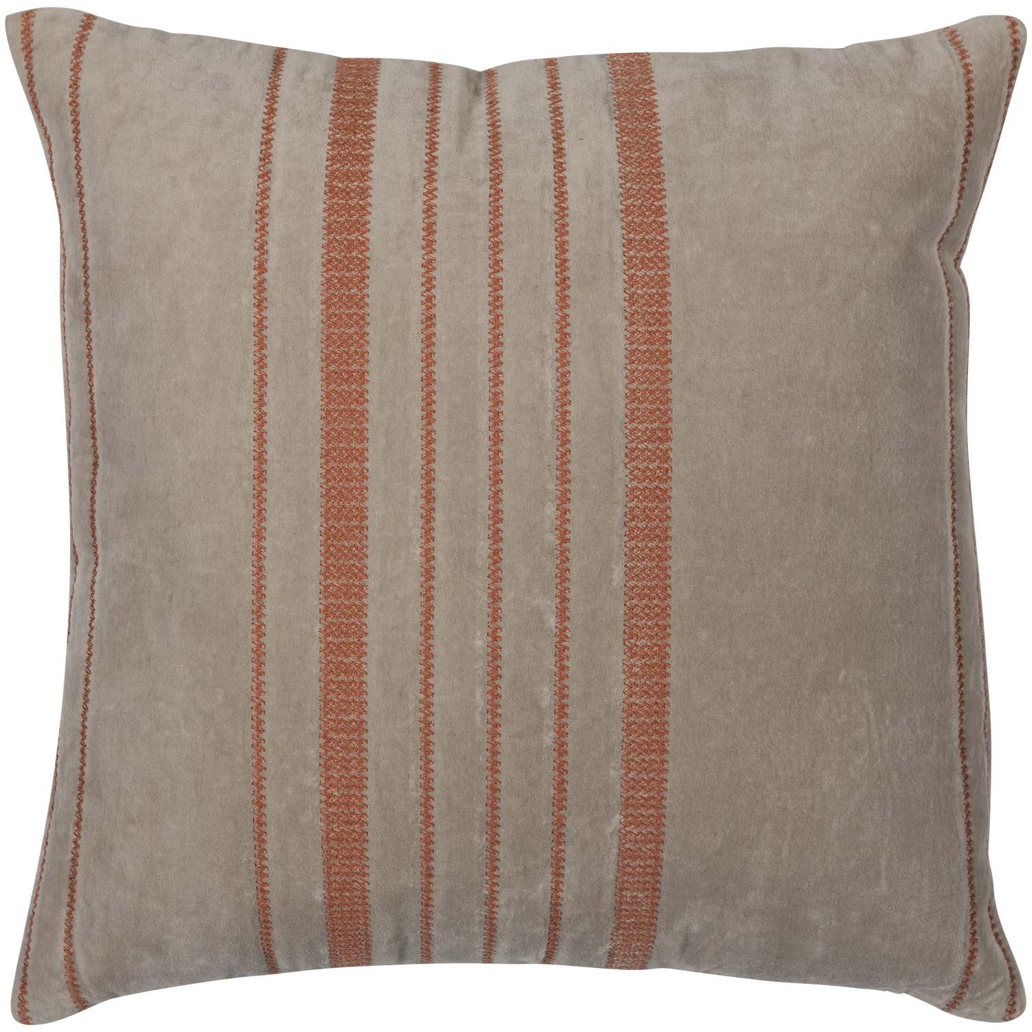 Woood | Kussens Aziz velvet bruin naturel - set van 3
