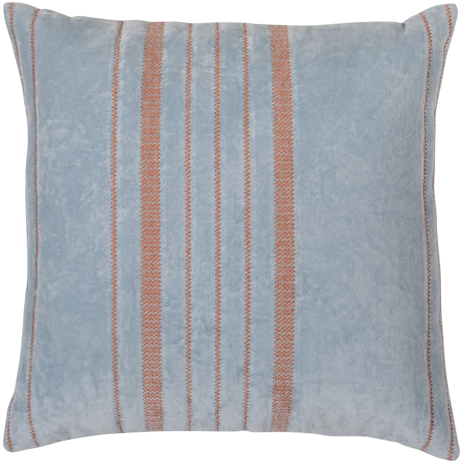 Woood | Kussens Laon velvet naturel/blauw - set van 3