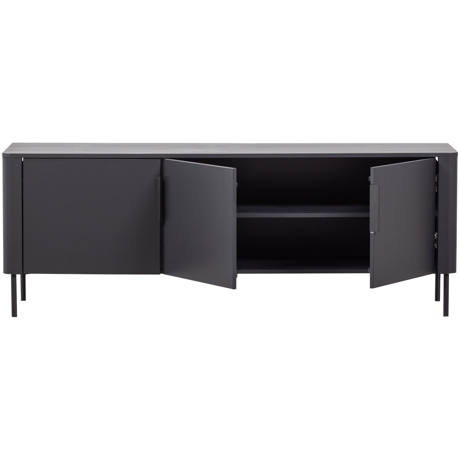 Woood | Tv meubel Gunnar 154cm matzwart