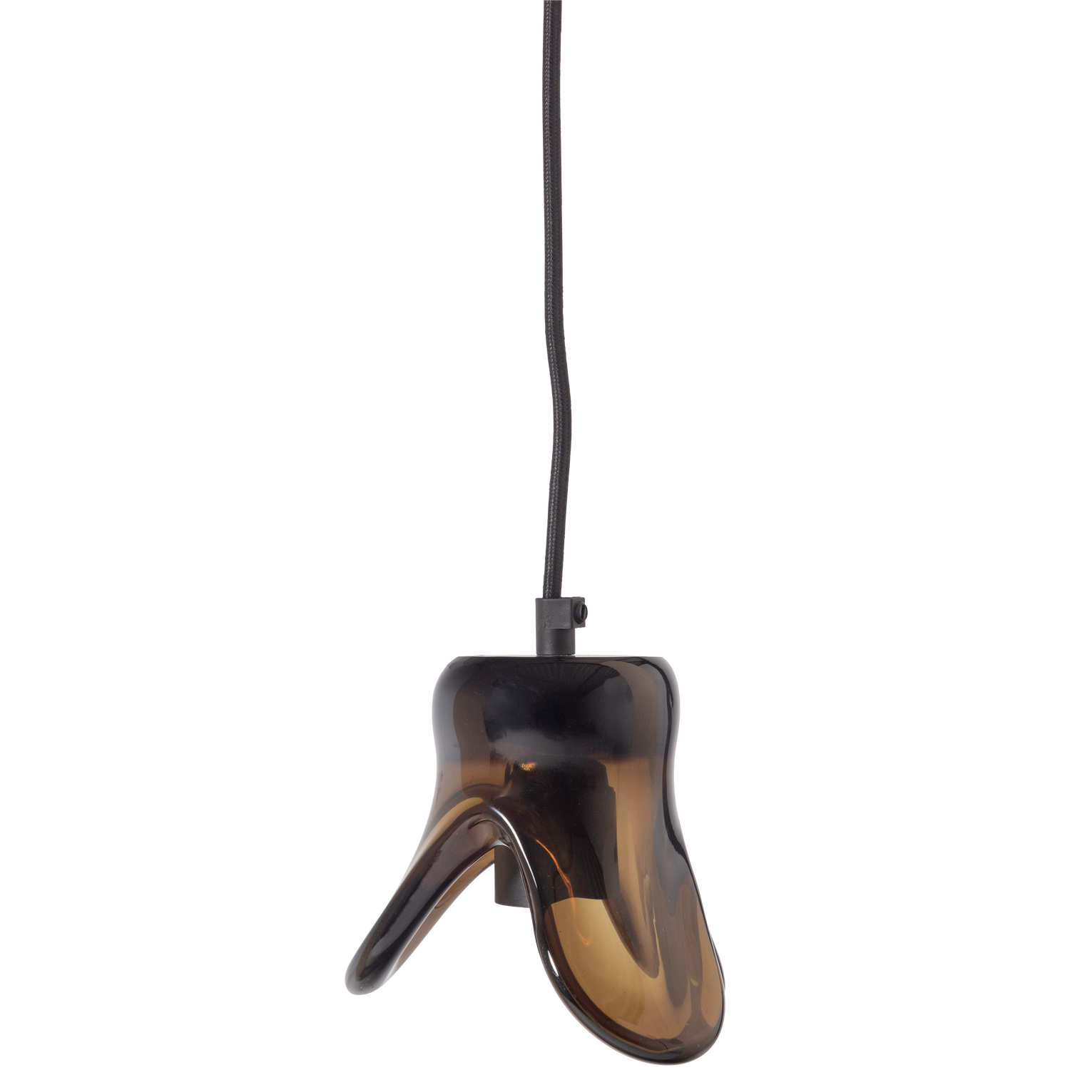 Woood | Hanglamp Elle klein glas bruin