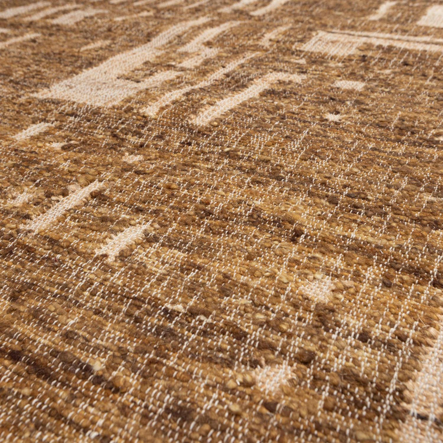 Woood | Vloerkleed Ian wol/katoen bruin